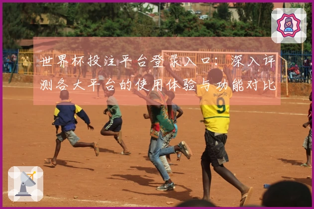 世界杯投注平台登录入口：深入评测各大平台的使用体验与功能对比