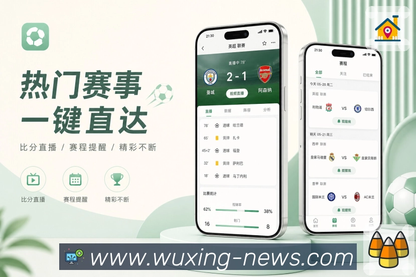 移动观赛App今日赛程页面